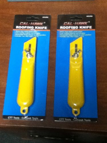 Lot of 2 CAL-HAWK ROOFING KNIFE AKURK Knives