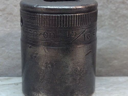 Vintage snap on impact 1/2&#034; 15/16 socket sw300 12 point 1944 e clean oiled for sale