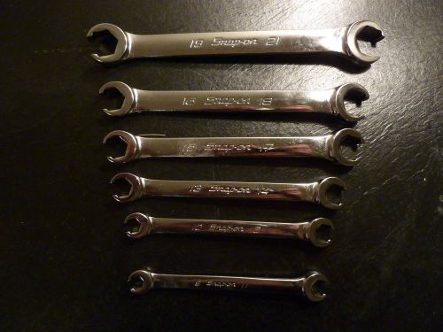 Snap on flare nut line wrench set rxfms606b 6 piece new for sale