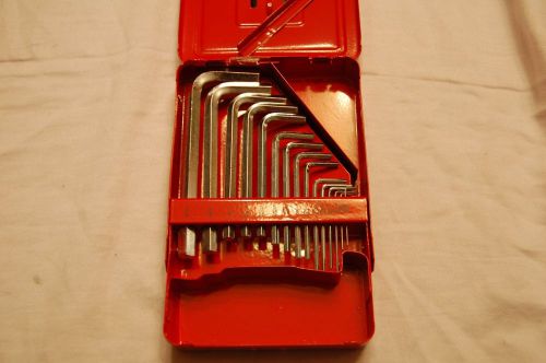 Snap-on 15 Piece Hex Key Set .028-3/8&#034; &#034;Nice Set&#034;