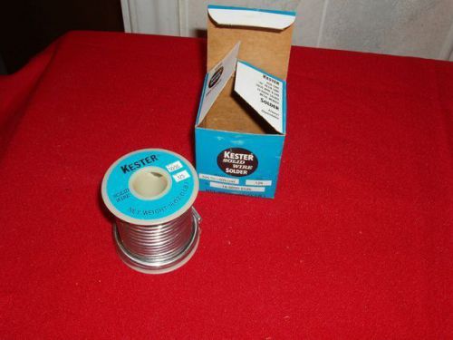 Vintage ~ Kester Solder ~ Solid  Wire ~ Alloy 50/50 Dia. .125 Net Wt. 1 lb Boxed