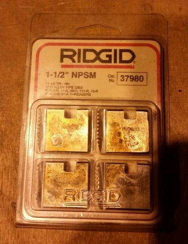 NEW RIDGID 1-1/2&#034; NPSM  PIPE DIES  37980