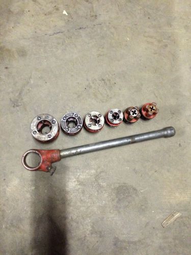 Ridgid lot 5/16, 3/8,1/4, 1/2,3/4, 1&#034; heads 2-3 spiral reamer for sale