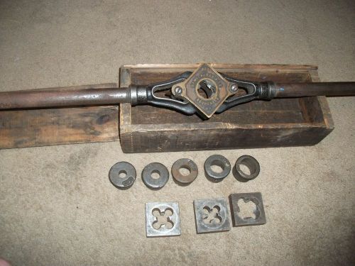 vintage saml.sloan pipe threader tool plus dies and guides