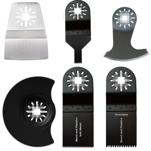 New 6Pcs Wood Round Scraper Oscillating Saw Blade for Bosch Fein Multimaster