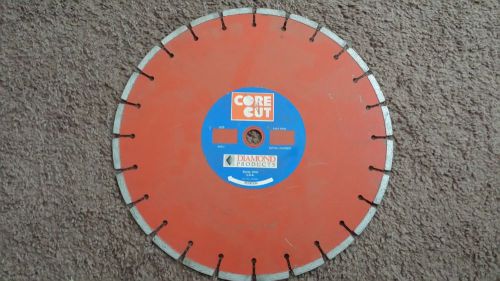 CORE CUT DIAMOND PRODUCTS HEAVY DUTY  CONCRETE SAW DIAMOND BLADE 14&#034;