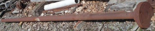 Bh419 antique vtg hit miss flat belt line shaft solid 172&#034; long for sale