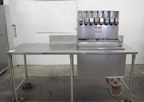 COMPLETE DROPIN  CORNELIUS 8 SODA DISPENSER ICE BIN COLD PLATE, STAINLESS TABLE