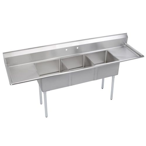 Elkay SSP LLC SE3C18X18-2-18X SE-Series 3-Compartment Sink