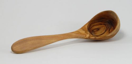 Le Souk Ceramique Olive Wood Ladle Small