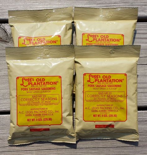 A.C. LEGG&#039;S OLD PLANTATION 8 OZ PORK SAUSAGE SEASONING BLEND #10 - 20 PK