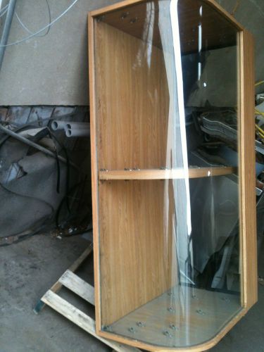 Countertop bakery display case curved glass front for sale