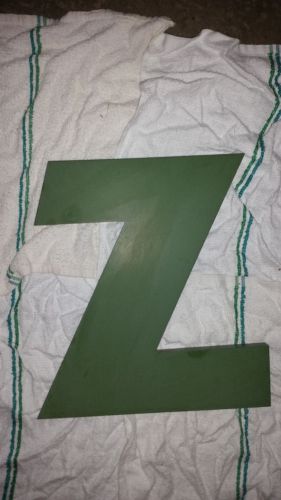 Exterior Sign Letter &#034;Z&#034;