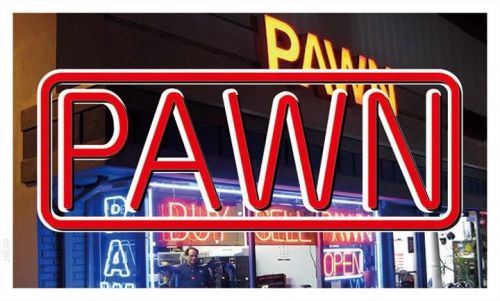 Bb367 pawn shop banner sign for sale