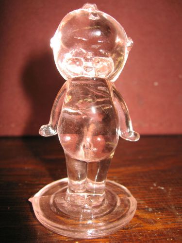 pink rose glass Kewpie cupie doll girl figurine boyd childs baby figure children