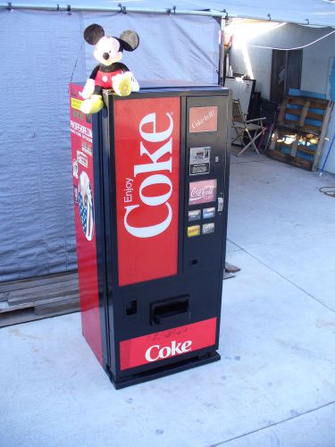 Smaller size coca cola-soda vending machine-only 5 1&#039;2 ft high --ships next day for sale