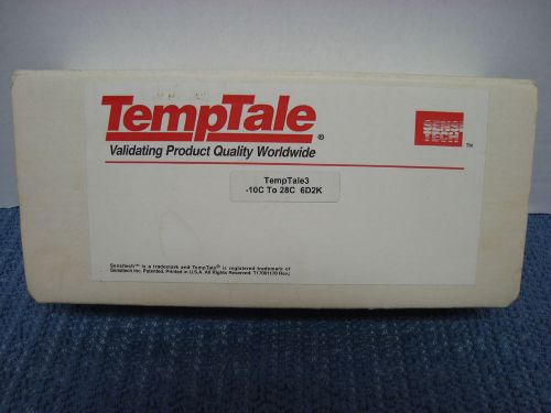 Lot of 9 Sensitech TempTale3 *-10°C to 28°C Model 6D2K *New/Old Stock