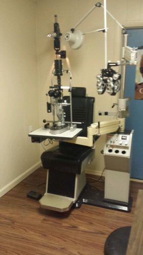 Burton optometry exam room lane set ao phoropter marco slit lamp for sale