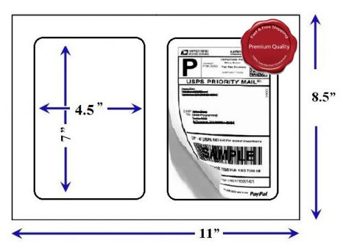 4000 Round Corner Easy Peel Mailing Shipping Labels Paypal eBay USPS UPS FedEx
