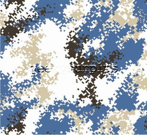 HYDROGRAPHIC WATER TRANSFER HYDRO 10 SQM FILM GRAPHIC Navy Blue Digital Camo gun