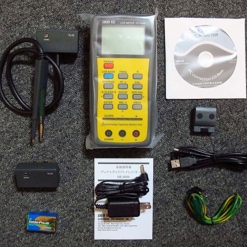 NEW DER EE DE-5000 High Accuracy Handheld LCR Meter - Full set F/S