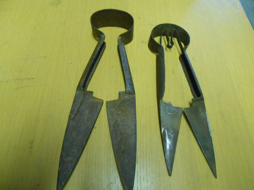 (2) Antique Vintage Sheep Shears Makers Mark