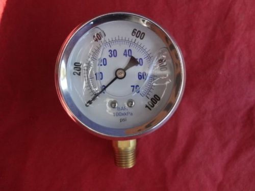 Bar 100xkPa 0-1000 PSI Pressure Gauge---SEE PICS BELOW