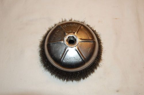 Weiler 6&#034; crimped wire cup brush 6,600 rpm&#039;s usa for sale