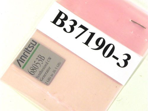 Anritsu b37190-3 68053b model label for sale