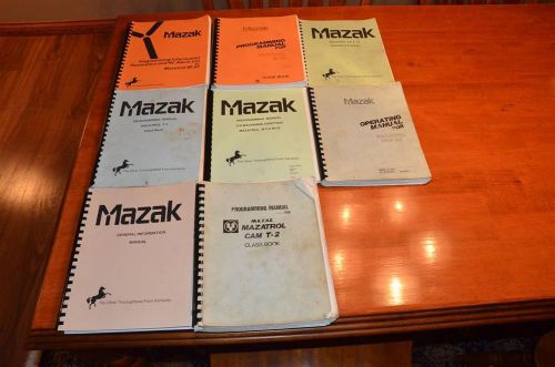 8 Mazak Programming Class Operating Parameters and Alarms Manuals Literature
