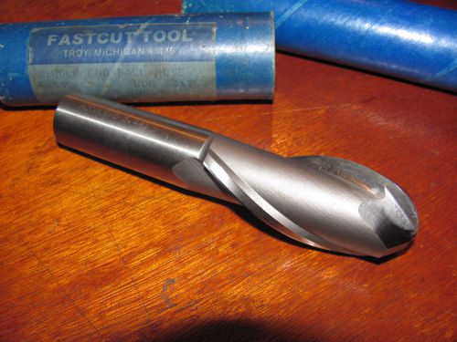 1 INCH 2 FLUTE BALL NOSE HSS END MILL , 3/4&#034; SHANK