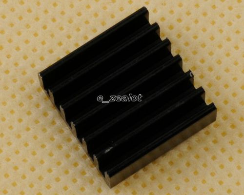 10PCS Black Heat Sink  14x14x6mm Pure Aluminum Cooling Fin 14*14*6MM Perfect