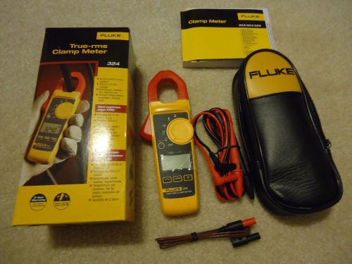 Fluke 324 40/400A AC, 600V AC/DC True-RMS Clamp Meter Volt Meter Brand New!!!!!!