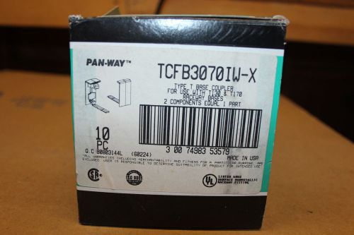 NEW PANDUIT TCFB3070IW-X TYPE T BASE COUPLER Box of 5 (10 pcs)