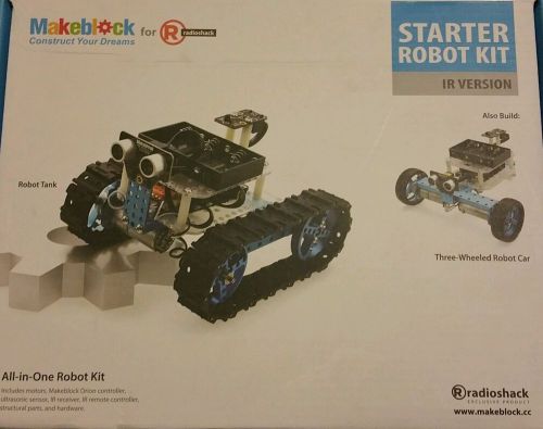 MAKEBLOCK- ALL IN ONE STARTER ROBOT KIT- IR VERSION- Ardunio Compatible- NEW