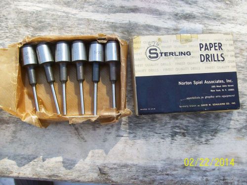 SPIEL STERLING PAPER DRILL BIT 5/32&#034; TYPE C 1-BIT