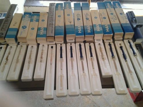 Lot of 15 hamilton glenco microliter syringes for sale