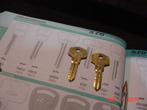 Locksmith nos fc2 x20 key blank england ford capri ign. jaguar xjs door 1976+ for sale