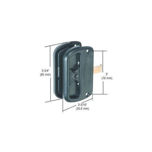 Crl black sliding screen latch and pull with 3&#034; screw holes for sale