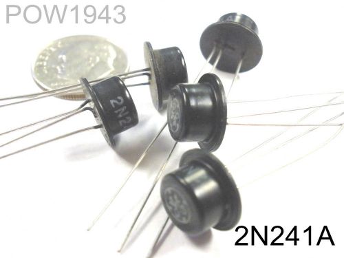 ( 2 PC. ) GE 2N241A GERMANIUM PNP VINTAGE TOP HAT TRANSISTORS