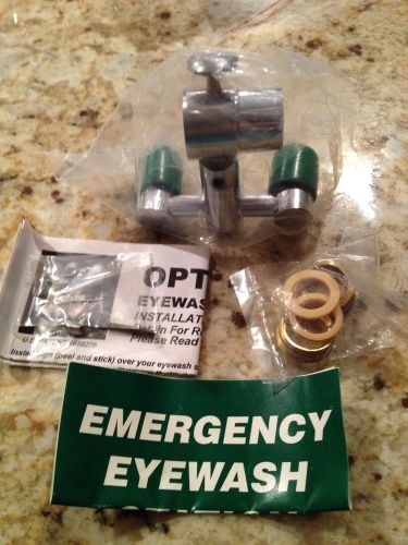 Lab Safety Supply 8252 Eyewash Station Opti-Klens 15PSI Faucet Mount -