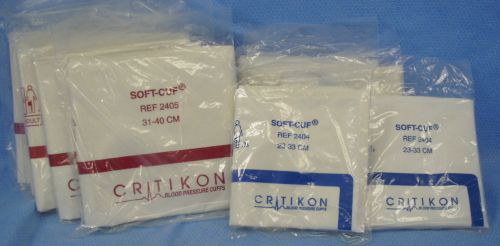 Lot of 10  critikon soft-cuf blood pressure cuffs- adult and lg adult for sale