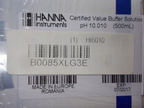 Hanna instruments certified value buffer solution ph2.000 hi6002 for sale