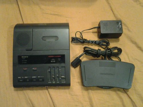 Sony BM-87DST Dictator Transcriber w/ Foot Pedal Standard Cassette Transcribing