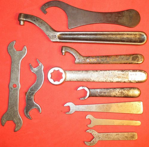 Lot Machinist Atlas Lathe Post Spanner Wrenches Armstrong Machinist Tooling