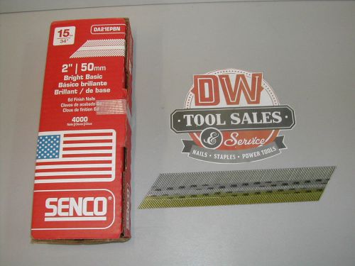 Made in usa senco 15 gauge 34 degree da finish nails 2&#034; (4,000) for sale