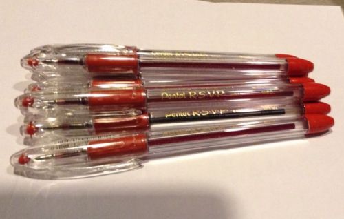 NIB Pentel red pens lot 8