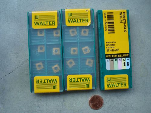 30pcs NEW WALTER P29475-04-0 CARBIDE INSERTS, GRADE: WTL74