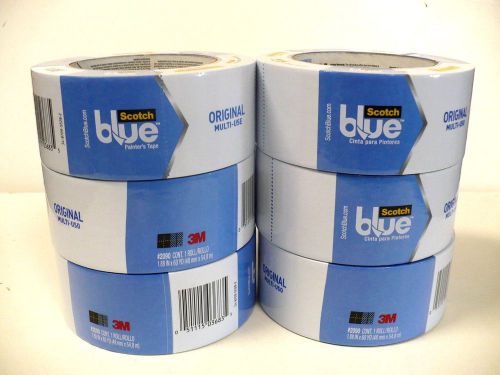 New 6 Roll 3M Scotch # 2090-  1.88&#034; x 60-Yard Blue Original  Painter’s Tape