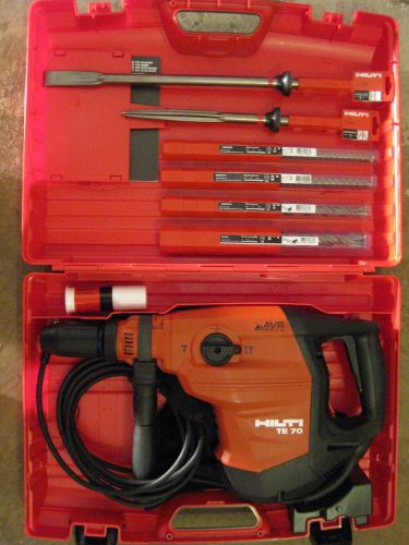 Hot! Hilti TE 70 AVR Hammerdrill w/ Free Bits and Chisels